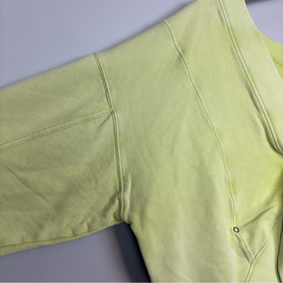 Free People Go For Gold Reversible Pullover Sweatshirt Sz S Key Lime Green - Picture 8 of 15